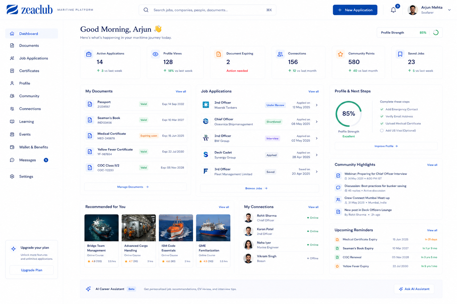 Zea Connect professional community and career workspace
